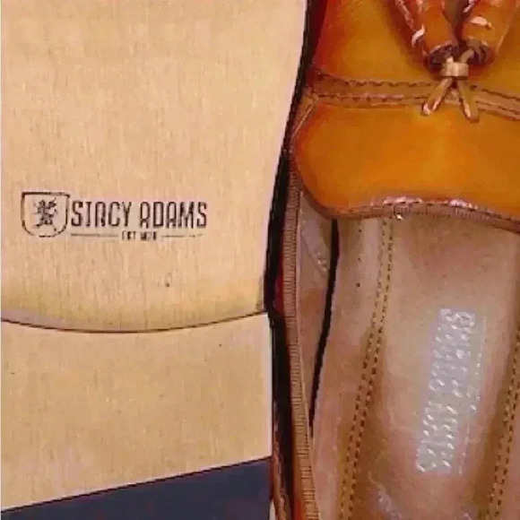 Stacy Adams Donovan Leather Tassel Loafer Memory Foam Cognac SZ 10 - Picture 10 of 16